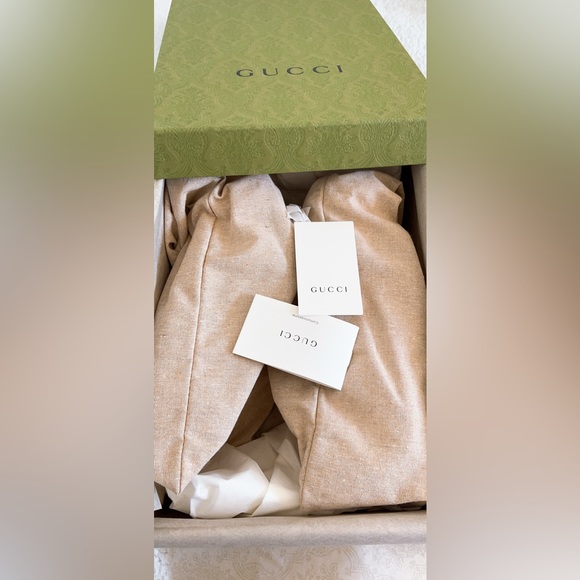 Authentic Gucci Men's Agrado Rubber Double Strap Stripe Slides Sandals - Picture 14 of 16